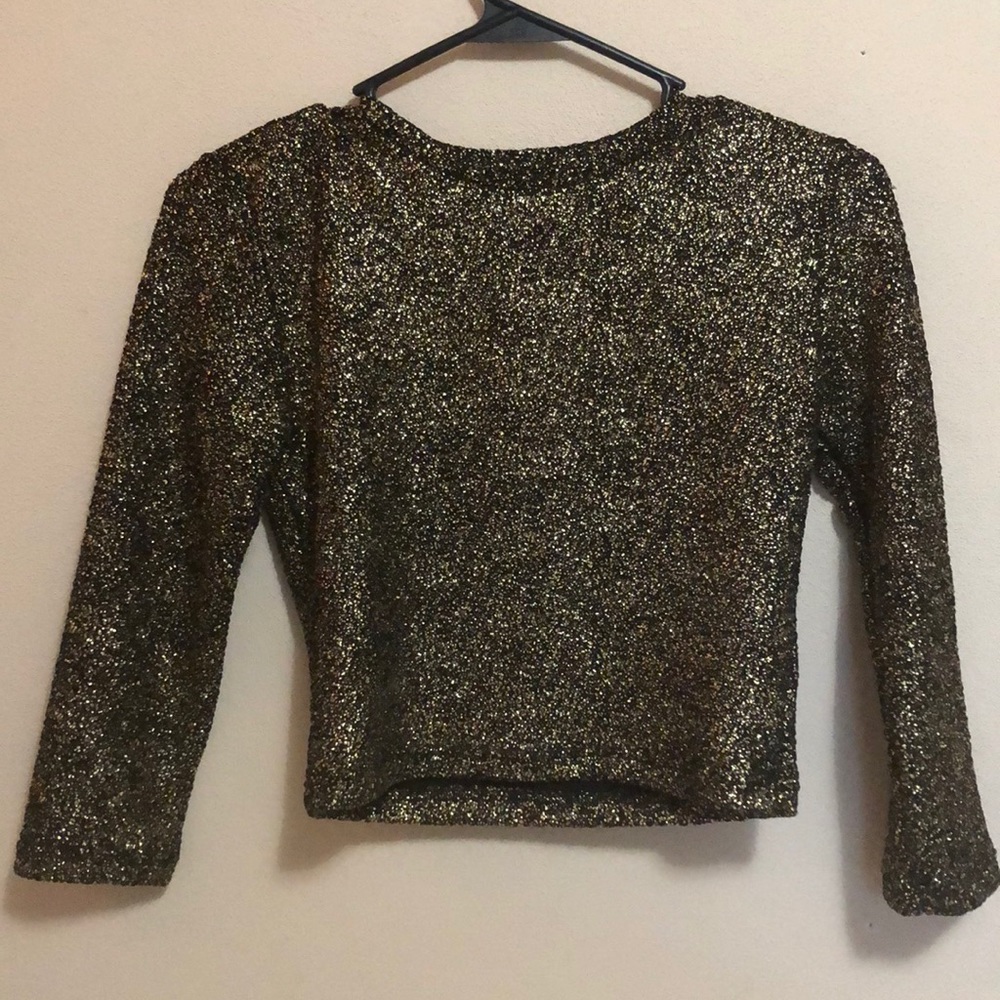Shimmer crop top